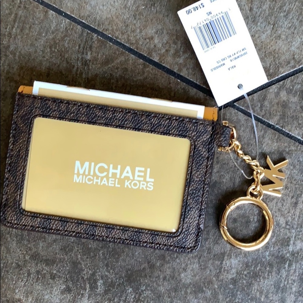 Michael Kors KALA SM FLP KY CRD CS MARIGOLD - Picture 4 of 16